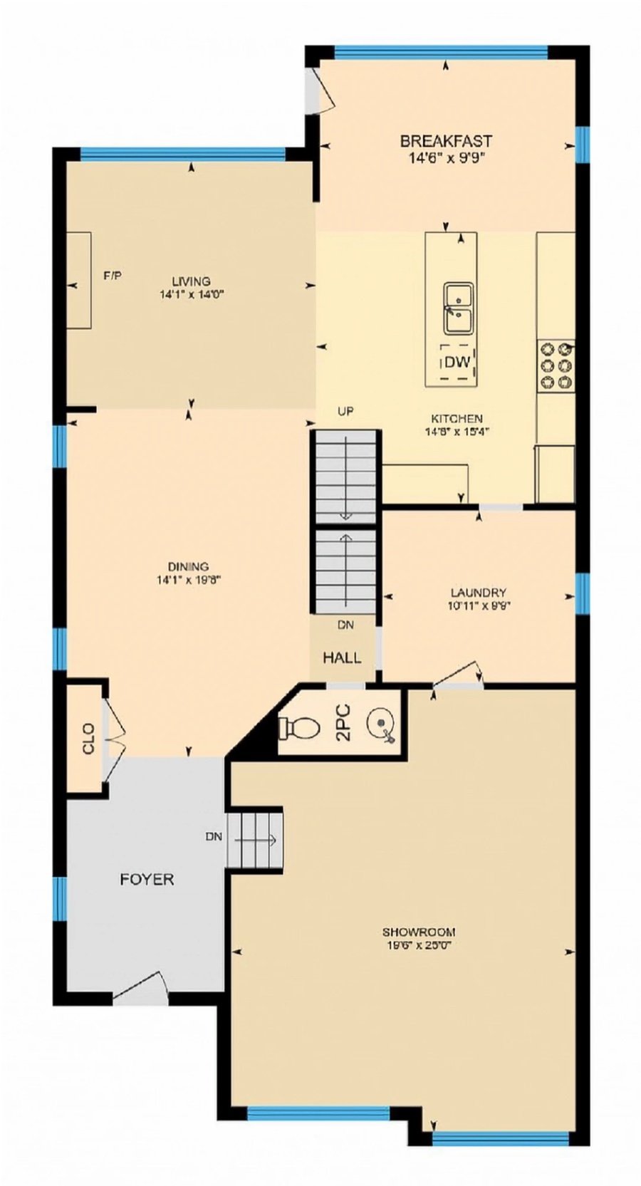 Sample floor plan, Premium