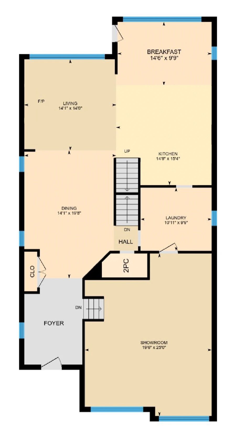 Sample floor plan, Standard